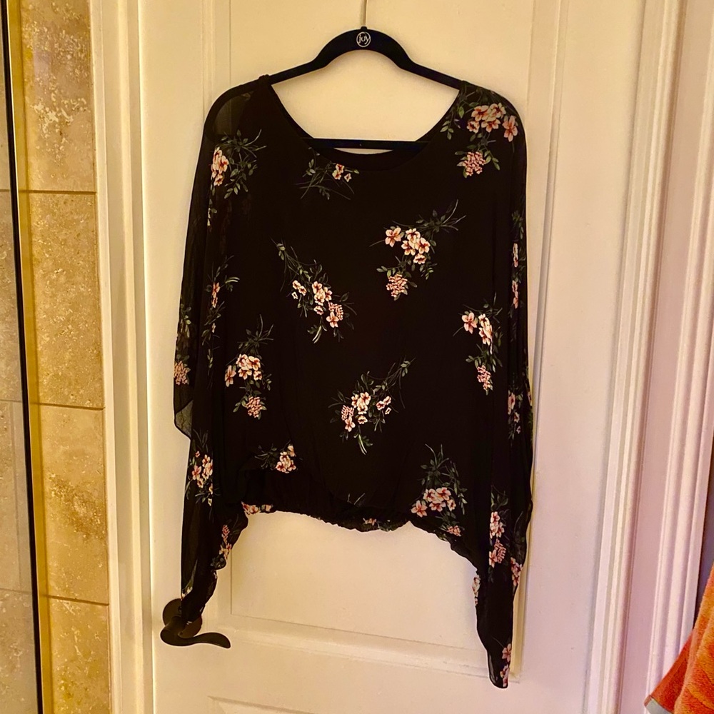 Karen Kane Floral Blouse 2X